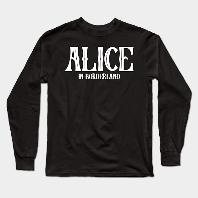 Alice in borderland title white Long Sleeve T-Shirt by CERA23